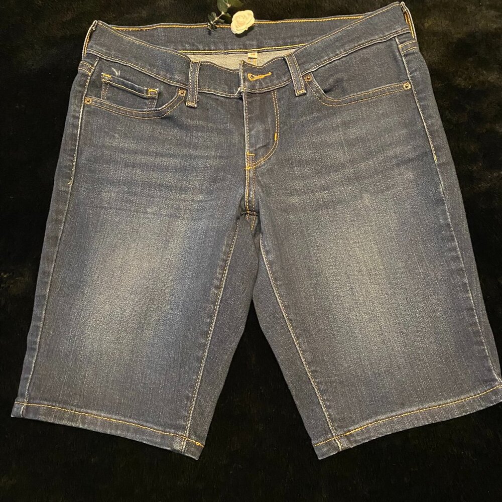 LEVI STRAUSS & CO. 5-Pocket Denim Mid-Rise Jeans Shorts Sz 25